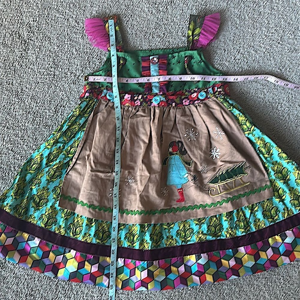 Matilda Jane Paint by Numbers Sledding Apron Dress! - Picture 9 of 16